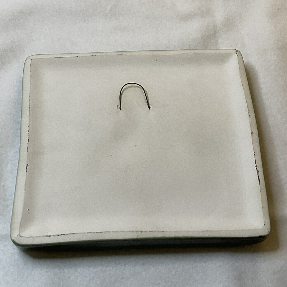 Whale Tail- Pottery Square Tile - 4-3/4"
