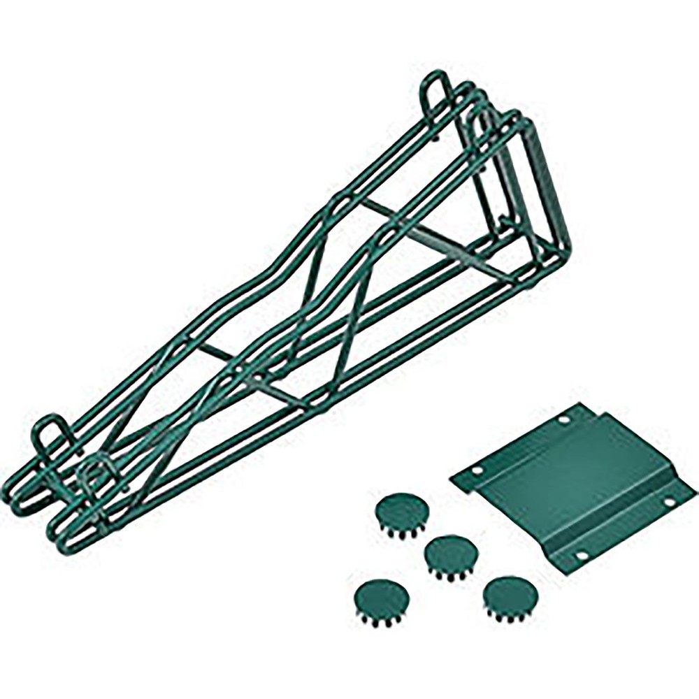 Nexel 14" Double Arm Fixed Wall Bracket Green Epoxy Finish