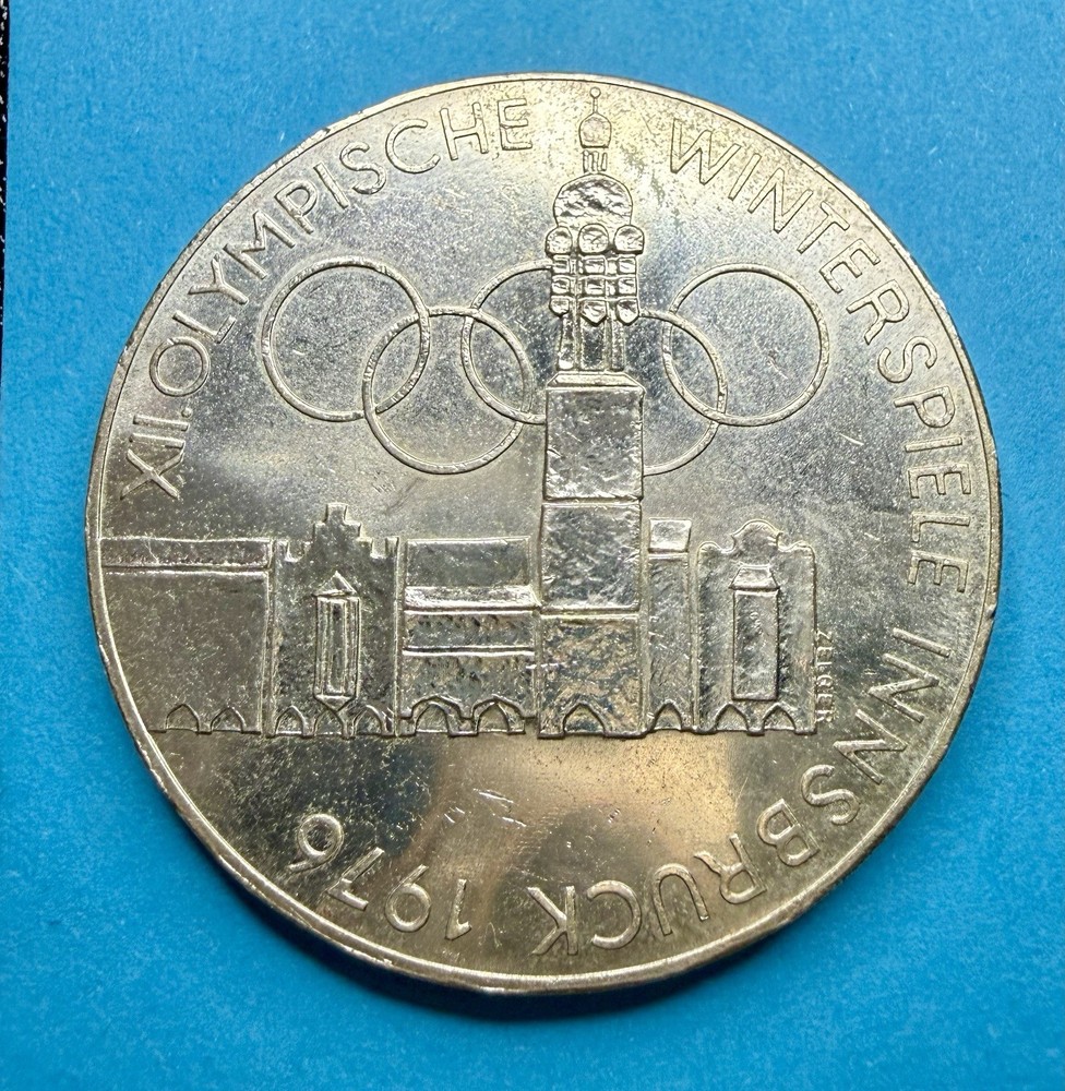 1976 Austria 100 Schilling Silver Coin – Large Austrian Silver