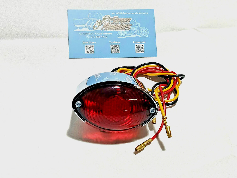 Mini Cateye Taillight Chrome