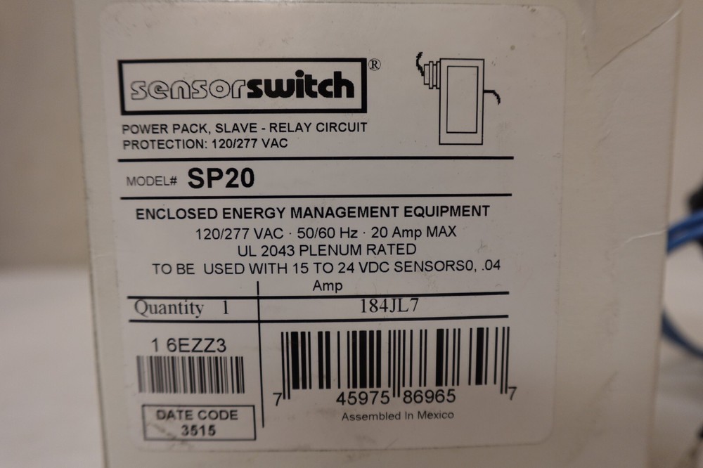 ACUITY - SENSOR SWITCH SP20 Power Pack, For Occupancy Sensor 6EZZ3