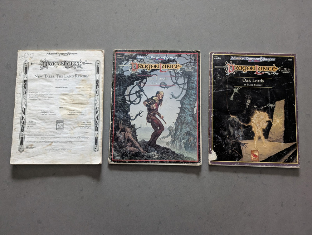 Dungeons and Dragons  Dragonlance Supplements Lot (Rough)