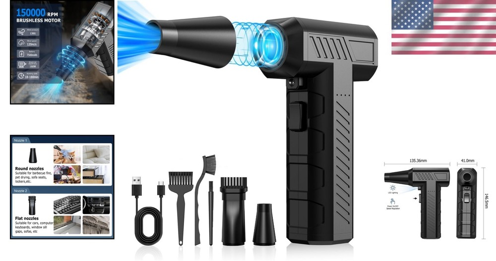 Revolutionary Mini Air Duster: Lightweight, Rechargeable & Multi-Purpose