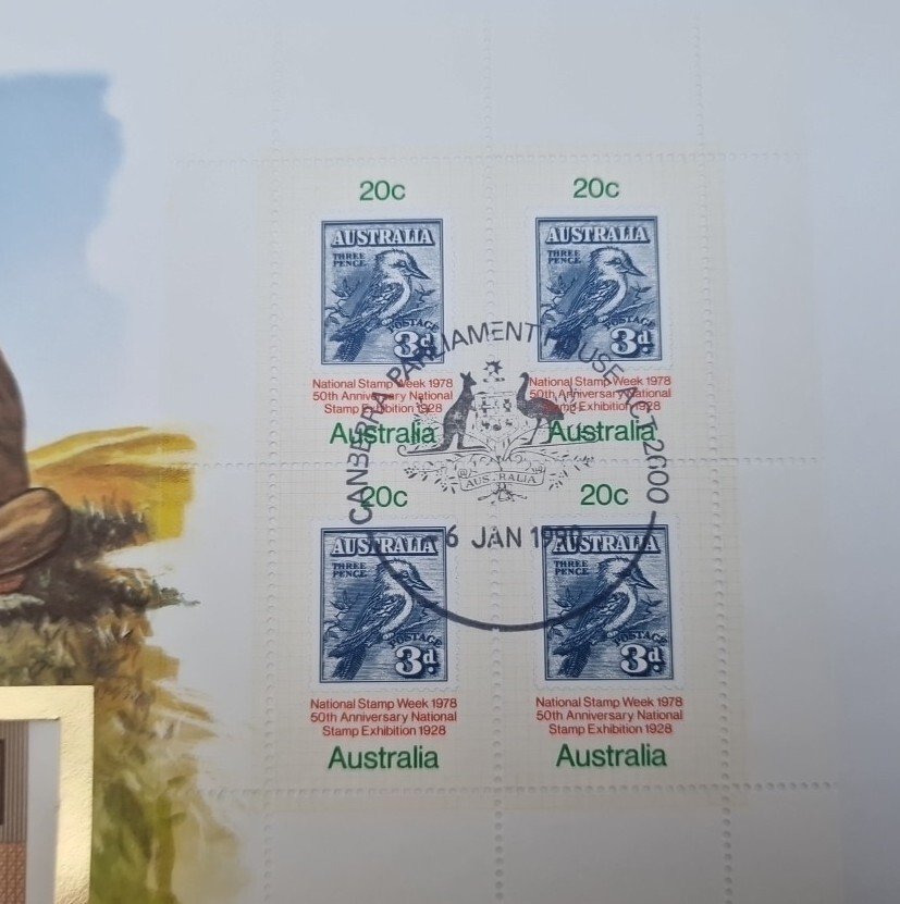 1 Dollar Excellent Condition envelope Stamp BANKNOTE Australia