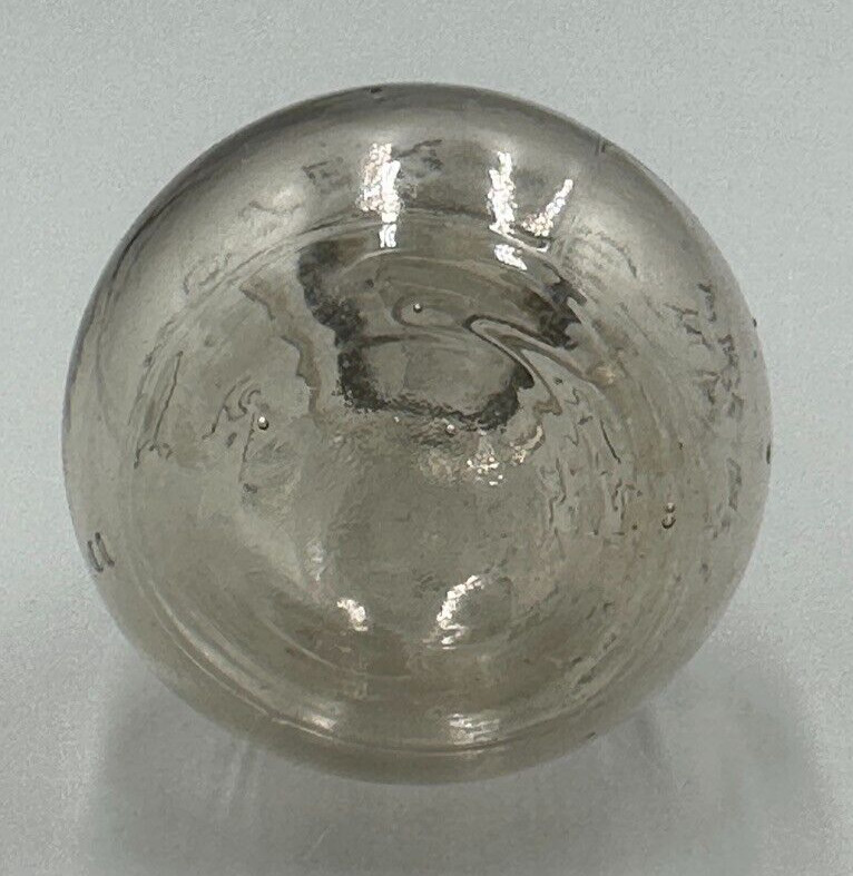1913 STOCKING DARNER - AMSTER Glass CANDY CONTAINER Antique E&A 703