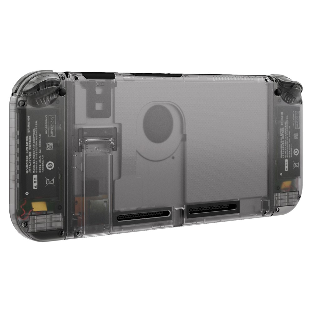 Clear Black Console Back Plate Controller Housing Shell Set for Nintendo Switch