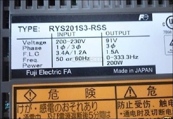 1pcs used Fuji servo driver RYS201S3-RSS is