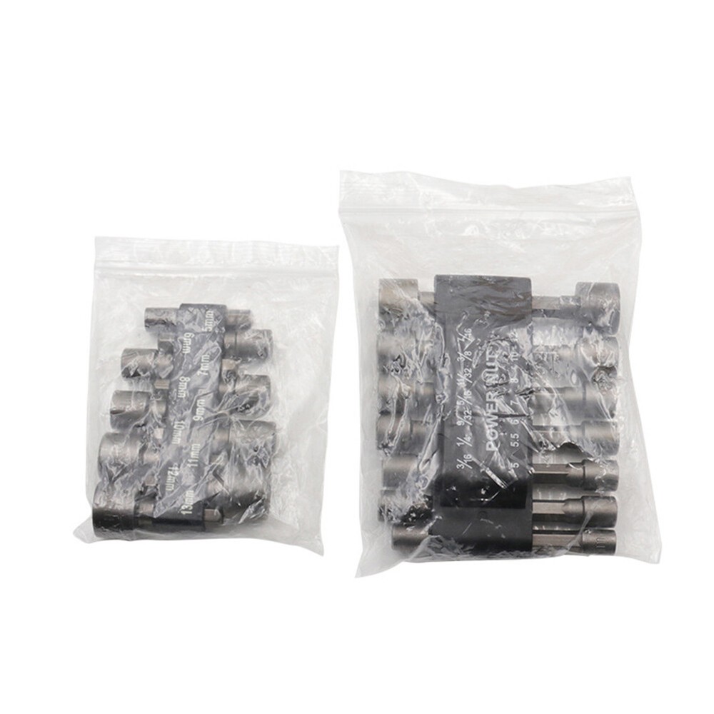 14pcs Powerful Socket Set Hexagonal Wrench Screwdriver Socket Extension Rod Tool