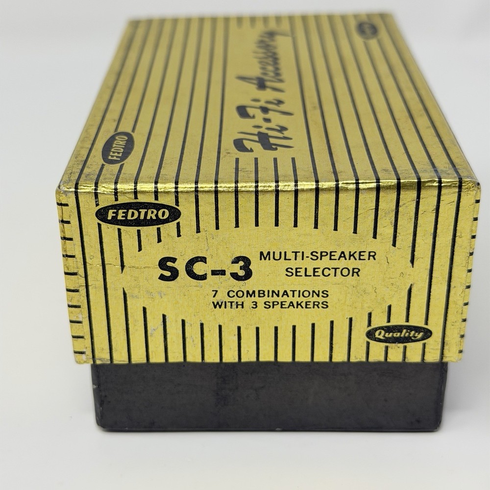 Vintage Fedtro Multi-Speaker Selector SC-3 Japan NOS