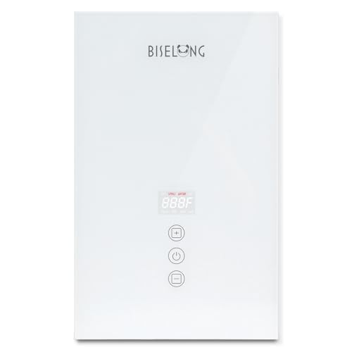 BiseLong Electric Instant Heat Tankless Water Heater, 7KW, 240V, White
