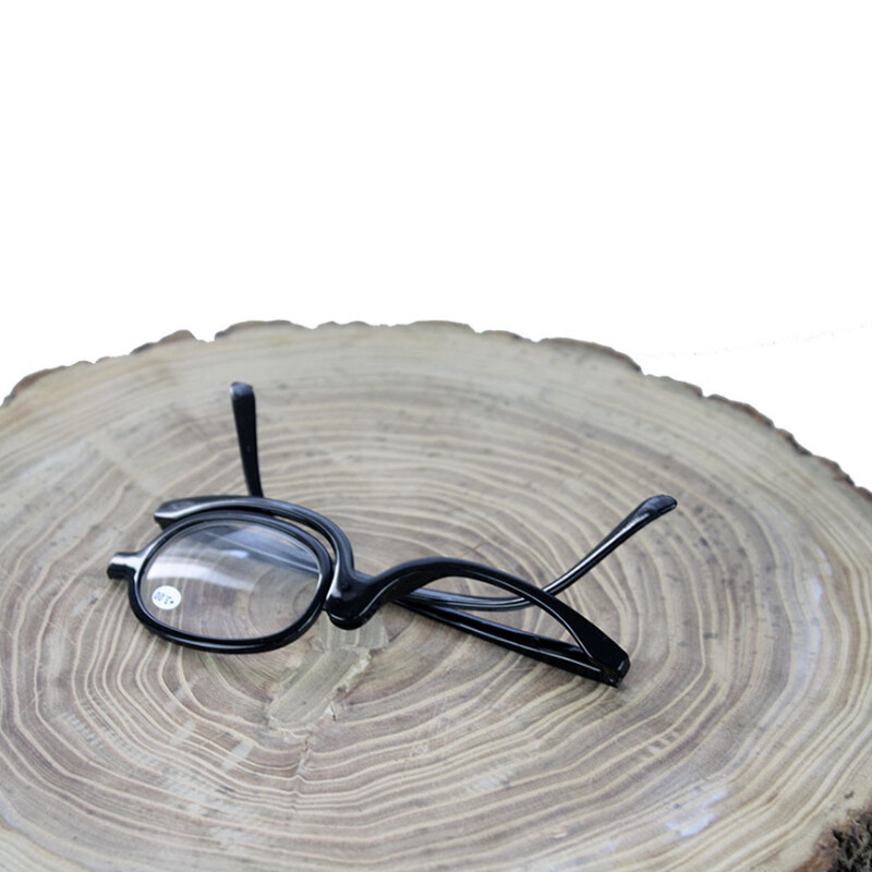 Reading Glasses Makeup Reader Magnifying Rotatable Flip Cosmetic Glasses 1.0~4.0
