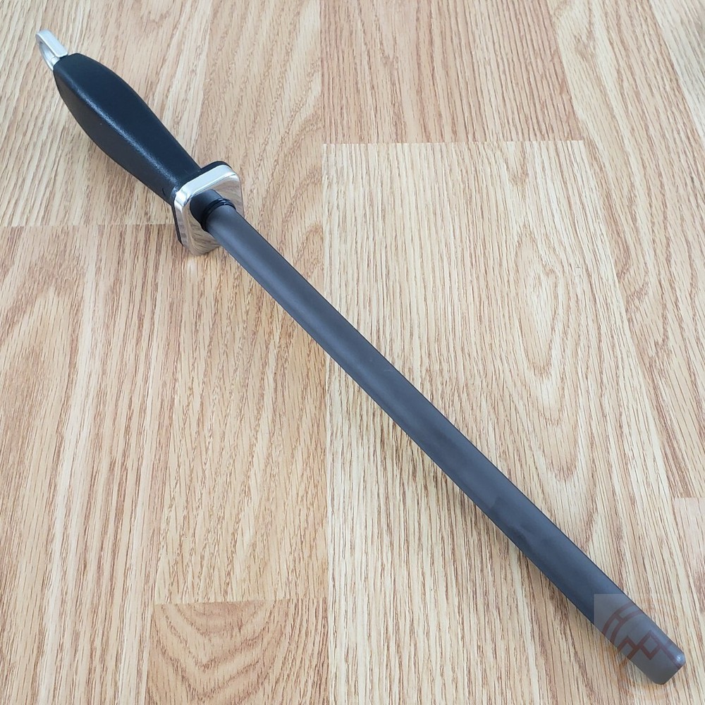 Fallkniven Sharpener 10.75" Ceramic Rod Construction Black Polyamide Handle