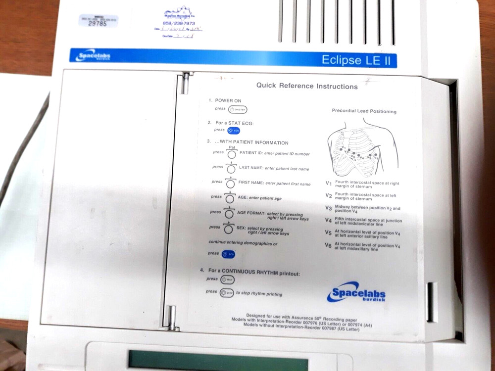 Spacelabs 92304 Model Eclipse LE II Machine (P4)