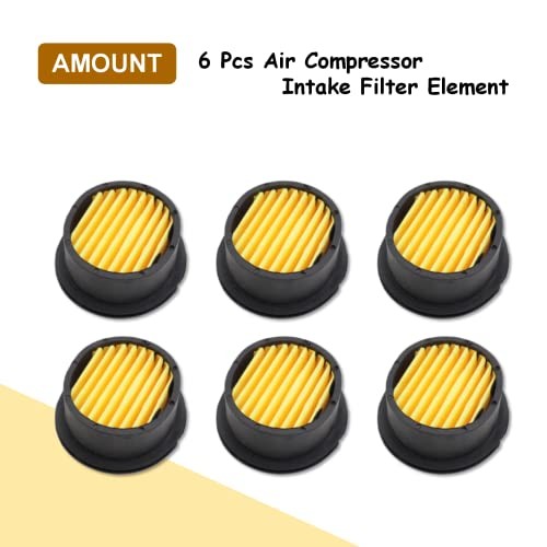 Pack of 6 Air Compressor Silencer Replacement Air Compressor Intake Elements