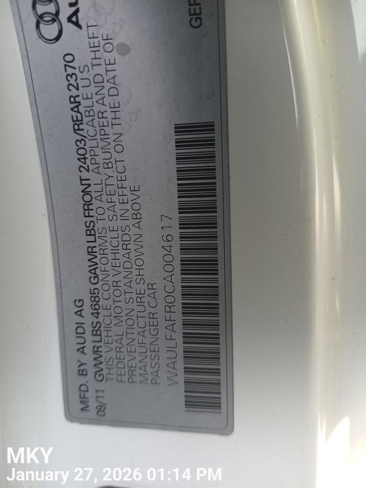 CONTROL PANEL OEM 10-12 A5 AUDI 1YR WRNTY