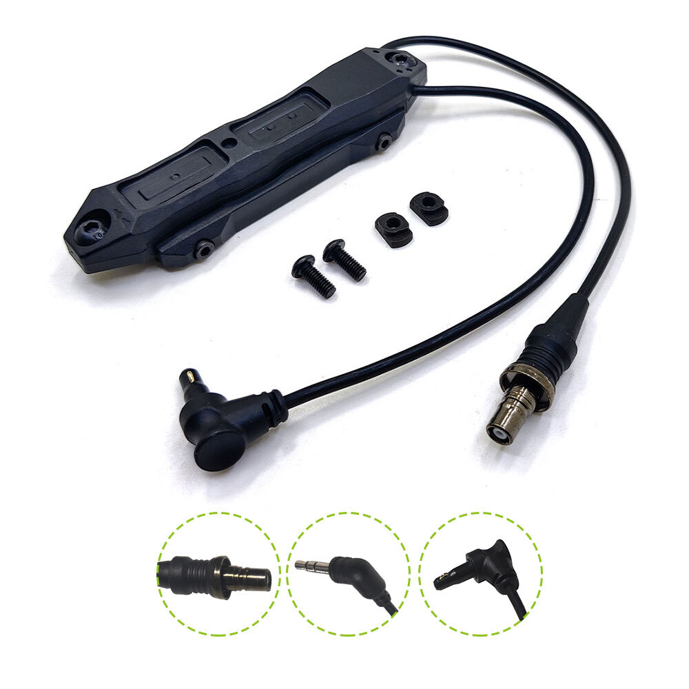 Tactical Augmented Dual Function Pressure Switch Crane PEQ DBAL Flashlight SOTAC