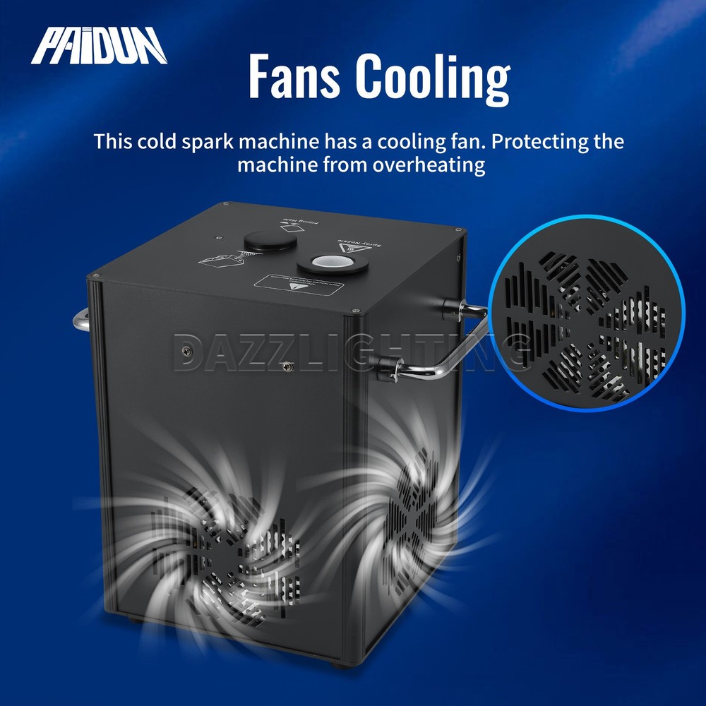 PAIDUN 4PCS Cold Spark Machine 750W DMX Firework 3.2-13.1FT Range Stage Effect