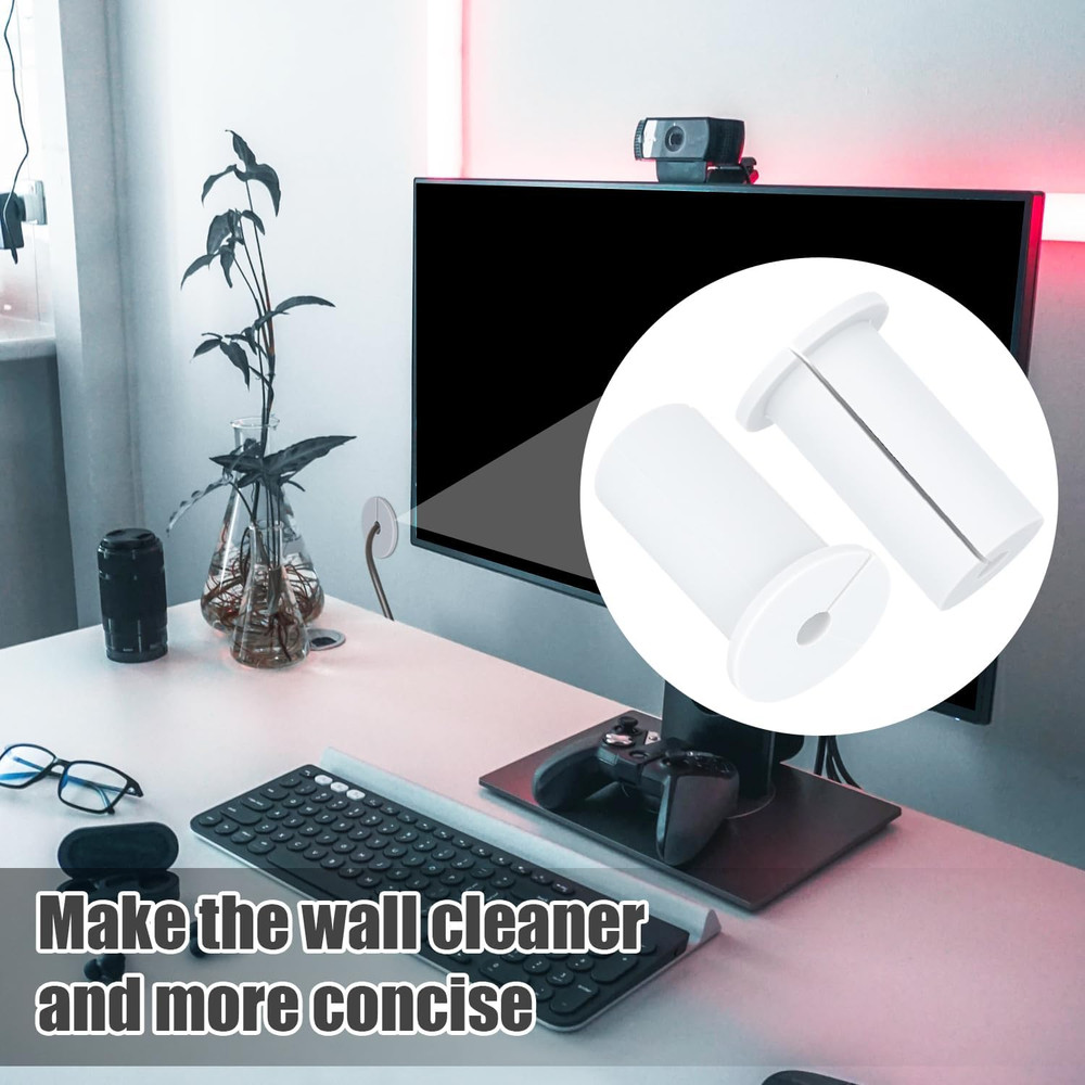 2Pcs Wall Hole Cable Routing Kit for Starlink, Silicone Cable Feed through Bushi