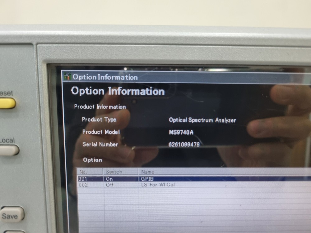 Anritsu MS9740A Optical Spectrum Analyzer