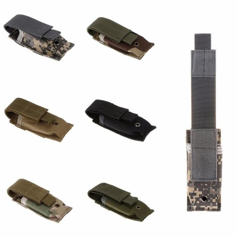 Folding Multi Function Pocket Knife Utility Tool Pouch Shealth Holster Torch