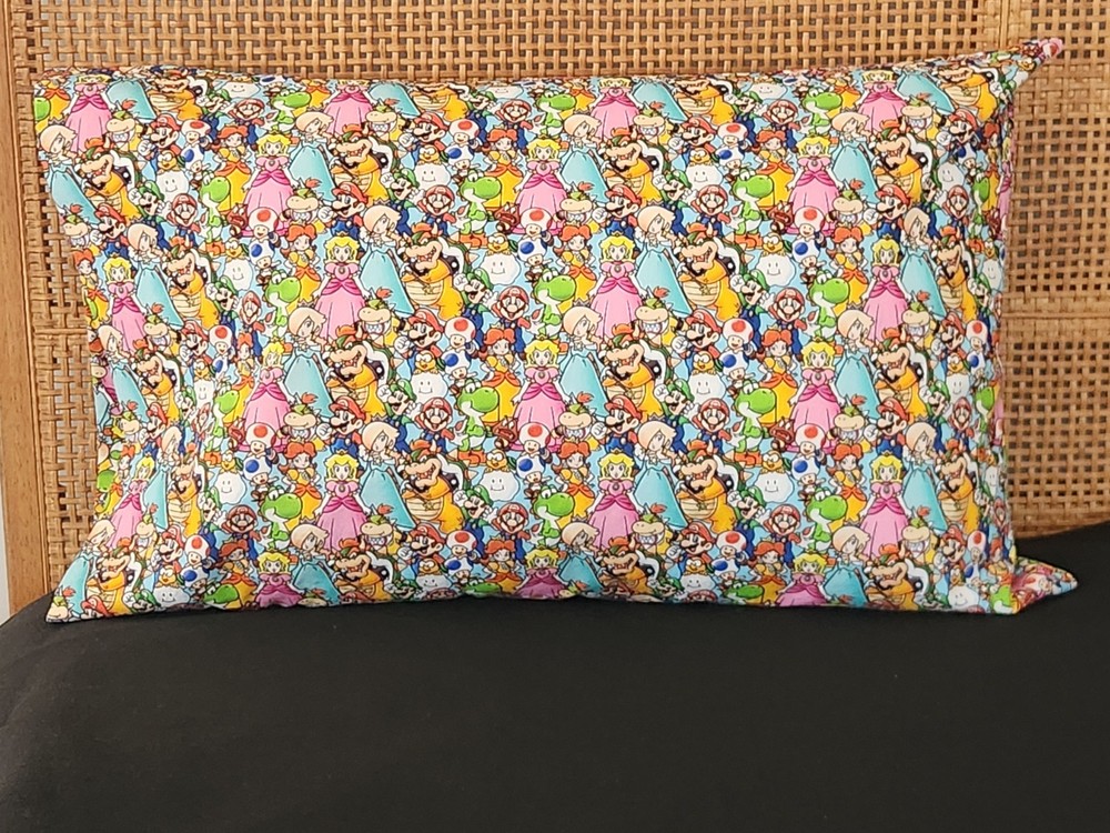 Mario Kart character cotton pillowcase