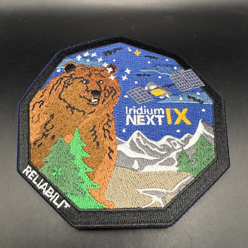 Authentic Iridium NEXT-9 Flight 9-SPACEX Falcon-9 Launch-USSF-VSFB-Mission PATCH