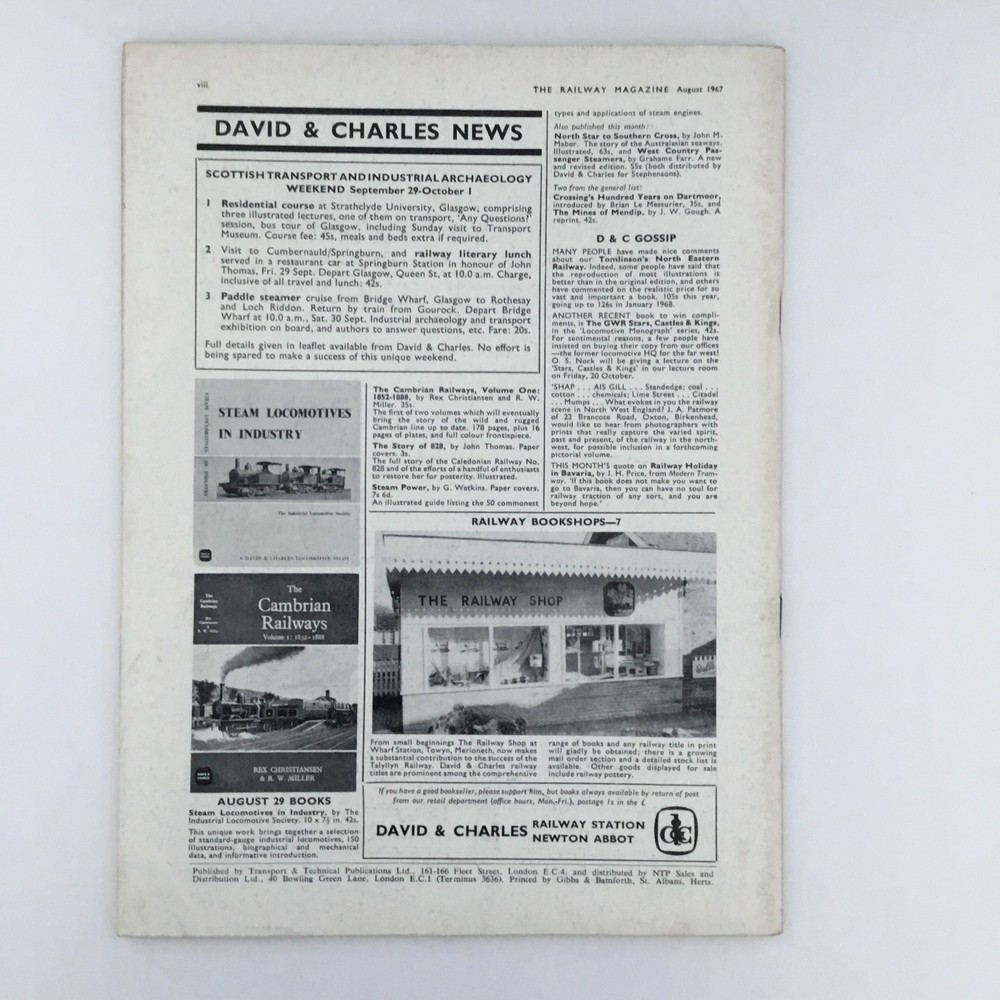 Railway Magazine August 1967
