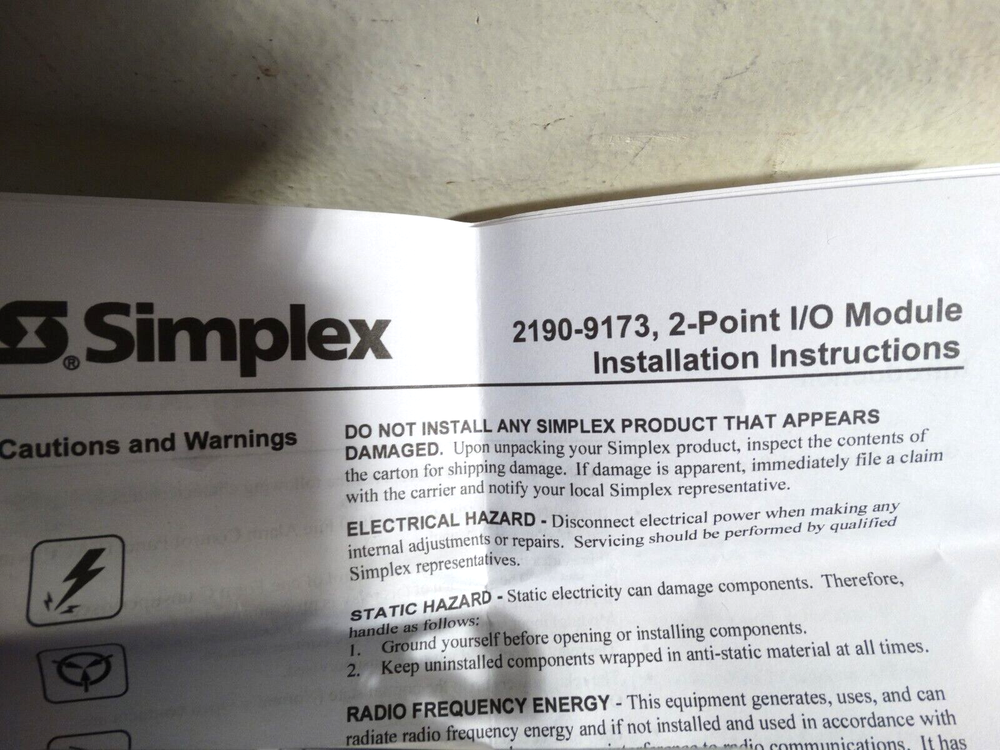 Simplex 2190-9173 Module free shipping