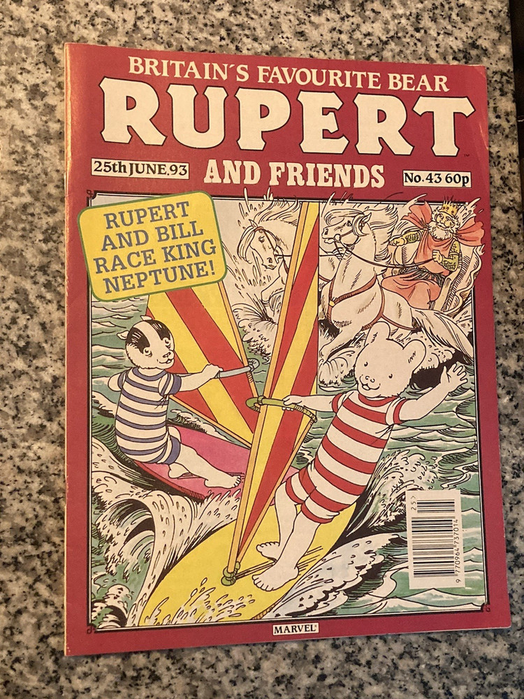 Rupert and Friends Comic No 43  25th June  1993 Marvel Comics