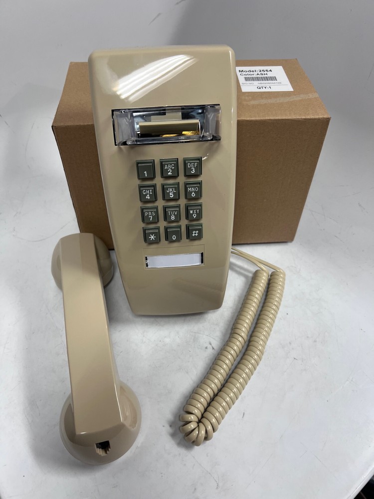 NEW 2554 Single-Line Wall Telephone (Ash)