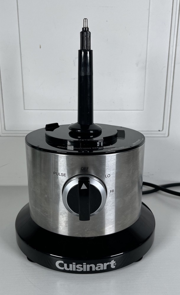 Cuisinart Food Processor DLC-6 BASE w/ MOTOR OEM Silver/Black Works Great
