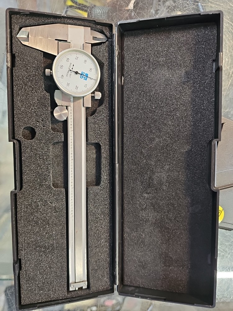 6" Dial Caliper Stainless Steel Shockproof with case
