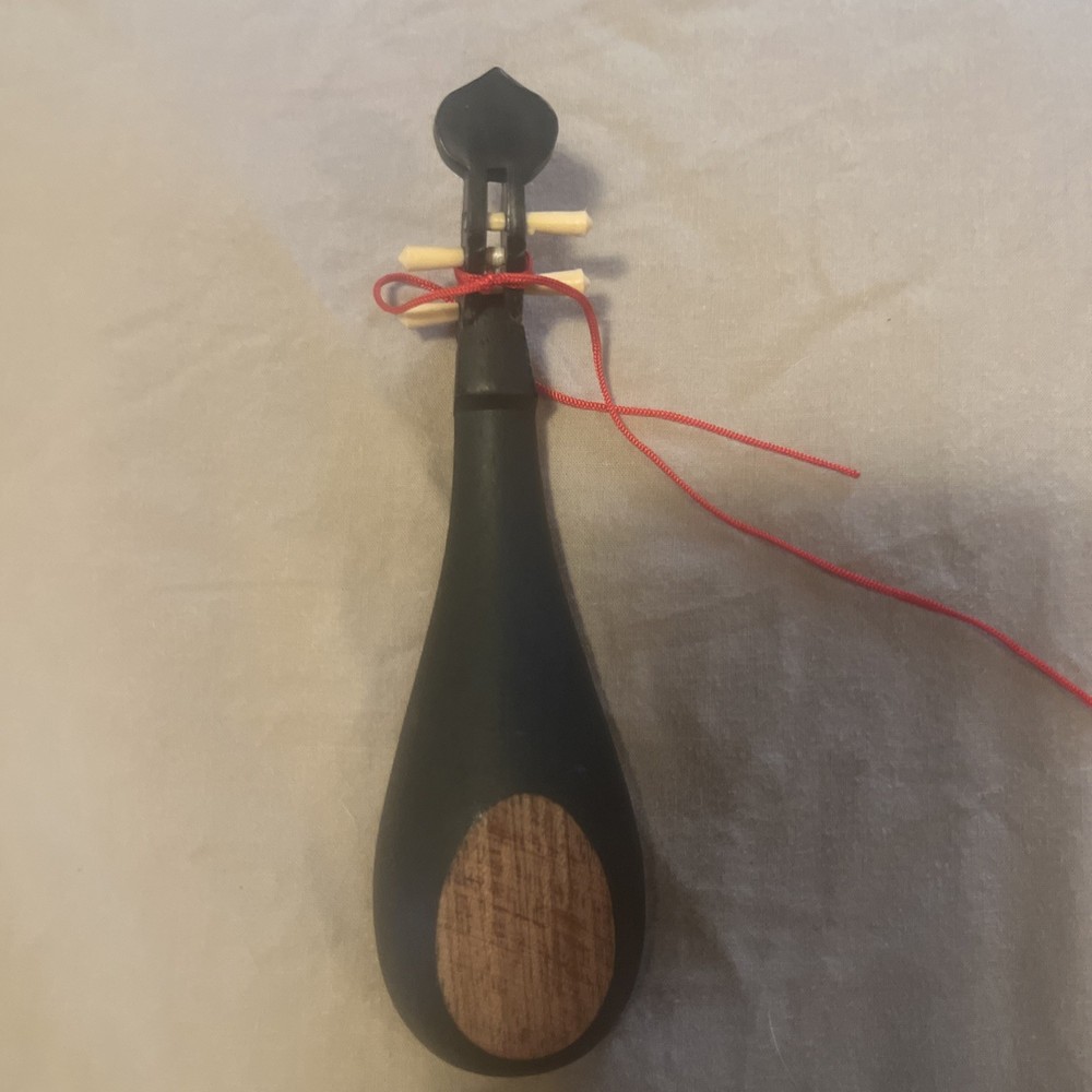 Vtg 4 Pc Miniature Chinese Classical Instrument Set