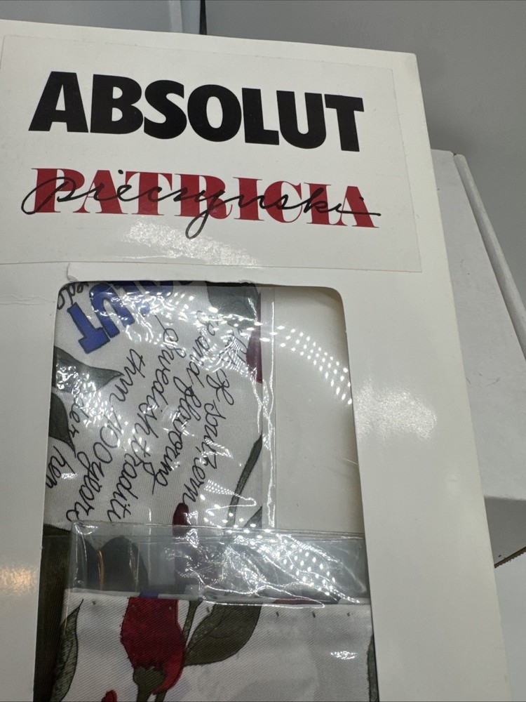 Rare Absolut Vodka Patricia Paczynski Silk Tie