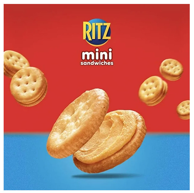 Ritz Bits Cheese Sandwich Cracker Snack Pack, 180g (2 Pack)
