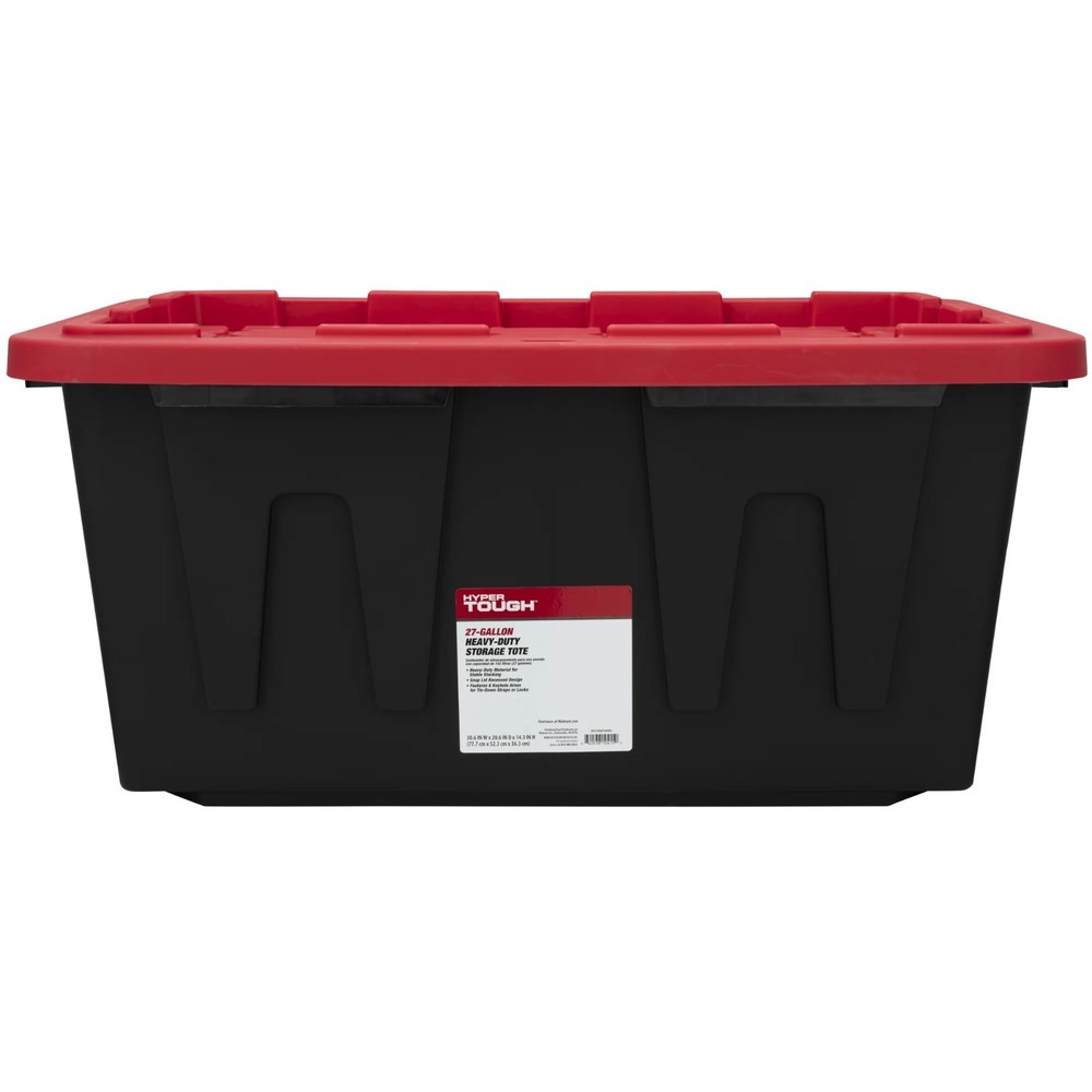 Hyper Tough Large Storage Bin, 27 Gallon Plastic Storage Container