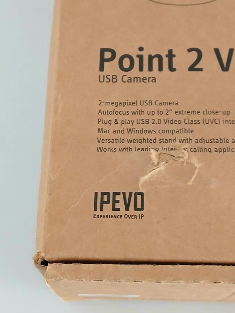 IPEVO Point 2 View Webcam Document Camera New-Open-Box No User Manual