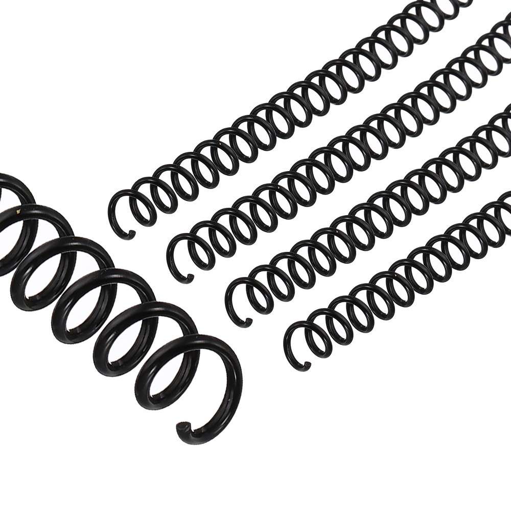 8mm(5/16") Spiral Binding Coils, 100 Pcs Spirals 40 Sheet Capacity, Black