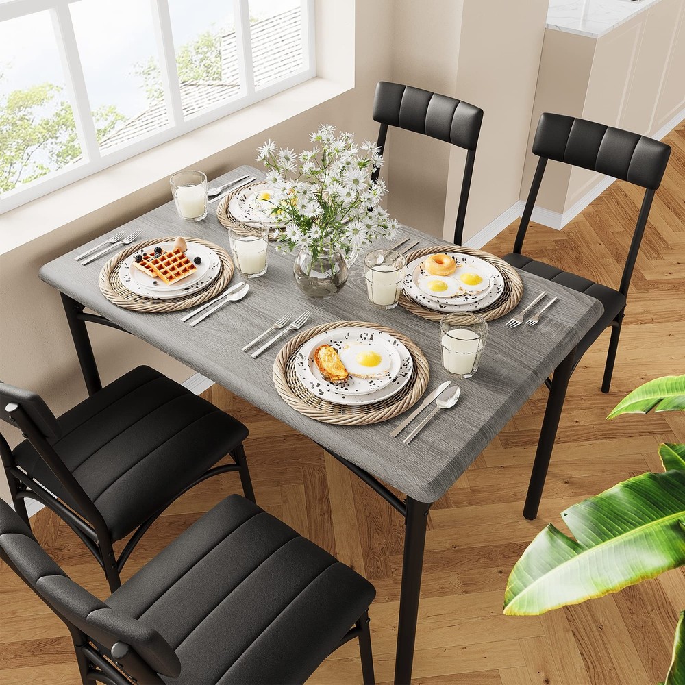 Kitchen Table with Chairs, Dining Room Table Set for 4 ,Dinette for Small Space