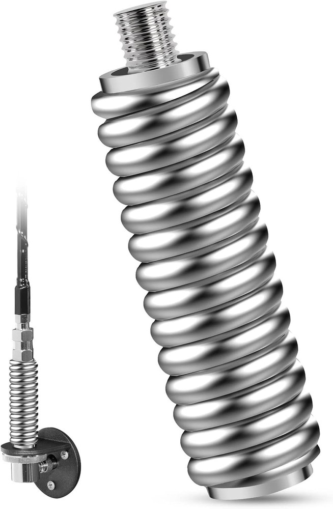 Flexible CB Antenna Spring for Mobile Vehicles - Fits Standard 3/8" Threads