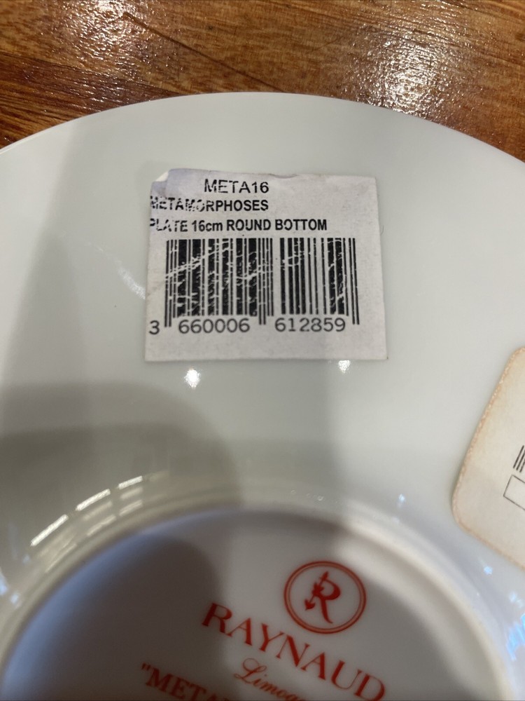 RAYNAUD METAMORPHOSES TEA SAUCER, NWT! PRISTINE.