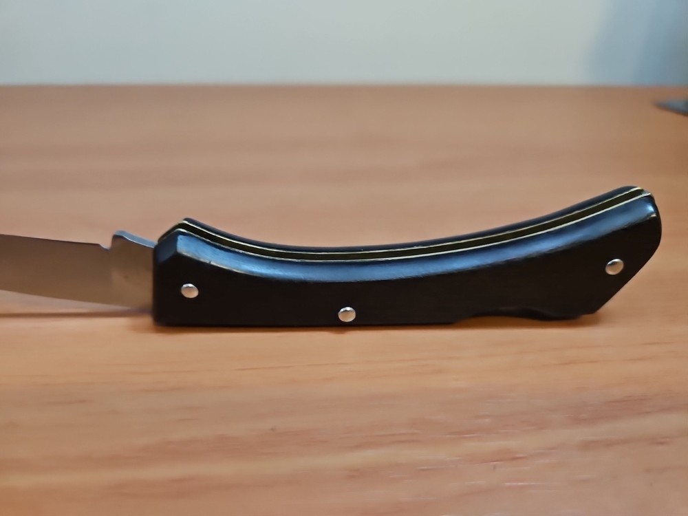 Vintage Frontier USA Full Wood Handle Double Eagle Lockback Knife