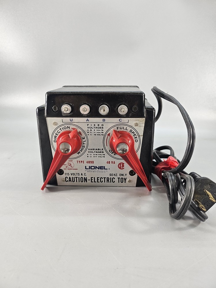 Lionel Powermaster 4090 Transformer 40VA Train Power Pack Whistle AC Control