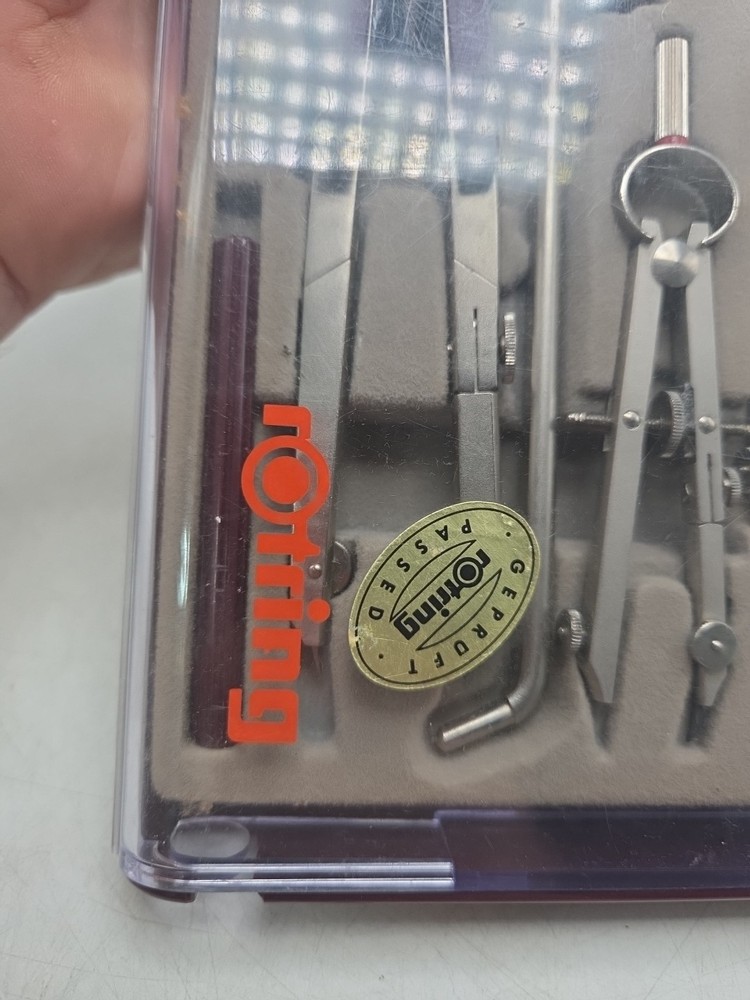 ROtring Compass Set For Technical Drafting Germany EUC