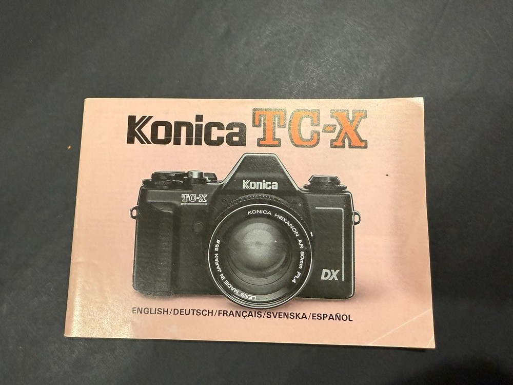 Konica TC-X Camera Instruction Manual