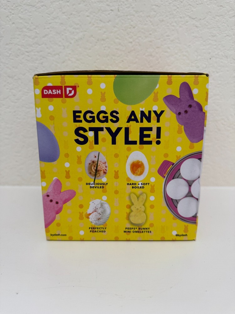 Dash Peeps Rapid Egg Cooker – 7-Egg Capacity | Limited Edition Bunny Design