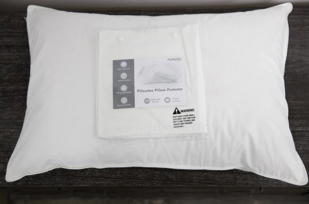 Pillowtex Feather/Down-Proof, 100% Cotton, Soft Pillow Protector