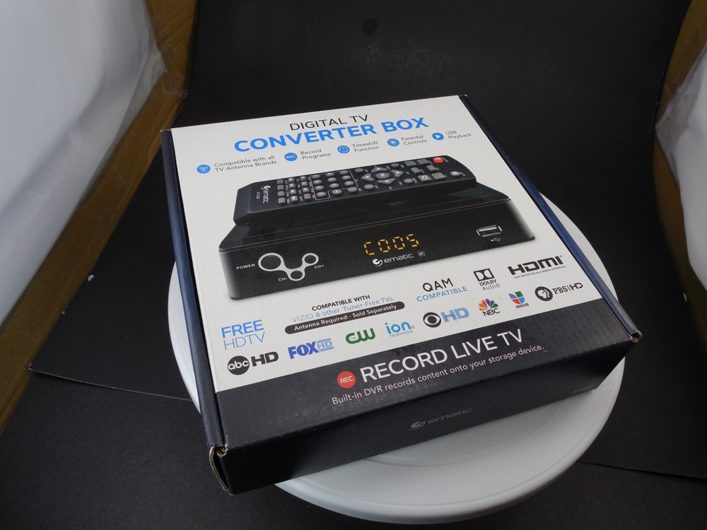 Ematic Digital TV Converter Box & Remote/record programs!