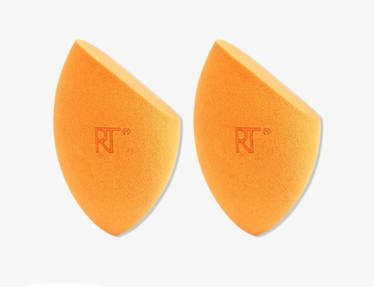 Real Techniques Miracle Complexion Sponge Duo 2 Count Makeup Blender Sponges NIB