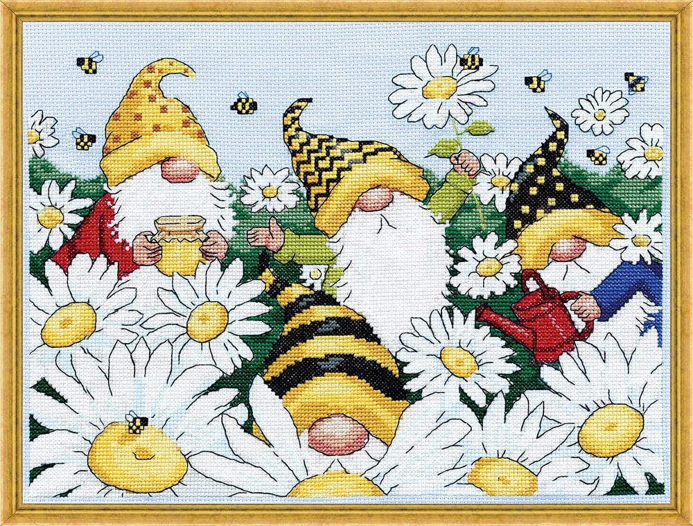 Gnomes Counted Cross Stitch Kit